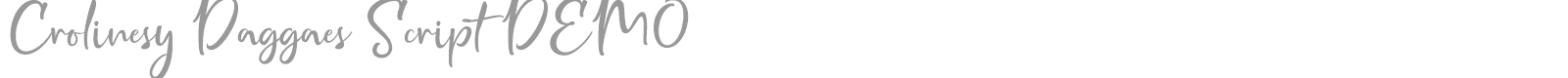 Crolinesy Daggaes Script font preview